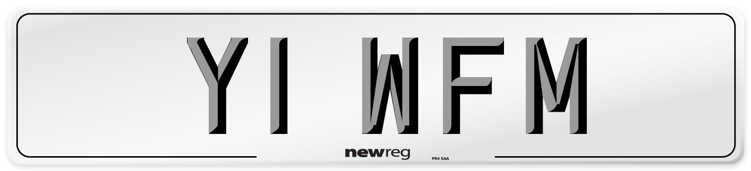 Y1 WFM Number Plate from New Reg